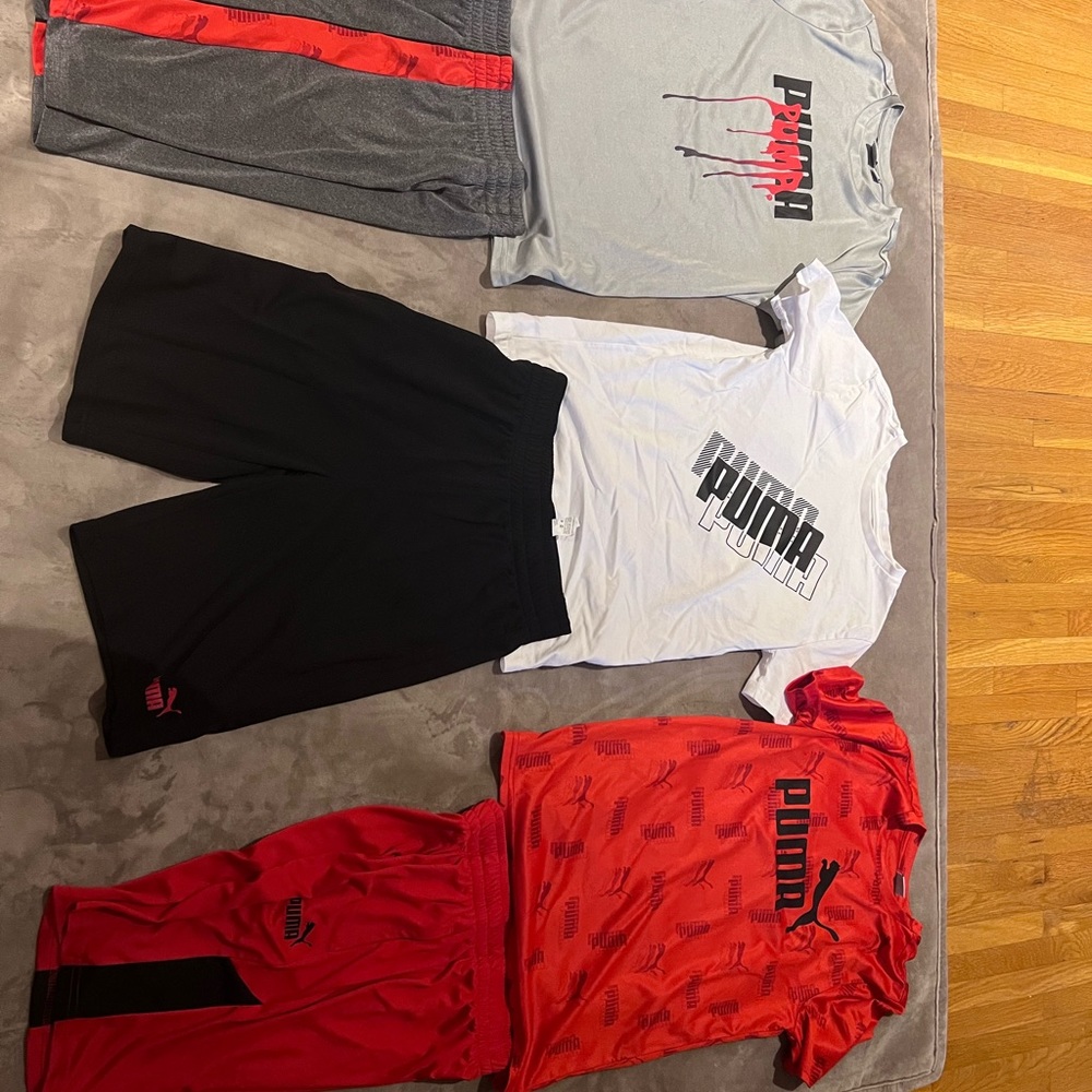 Puma-3 shorts and tee sets